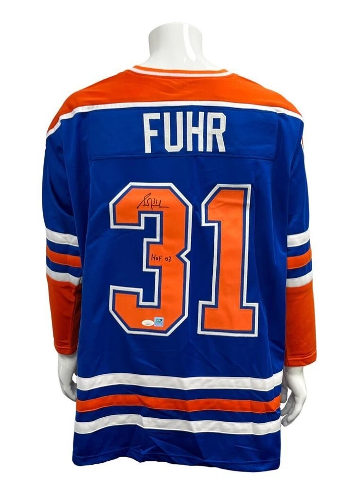 Authentic Grant Fuhr Autographed Edmonton Oilers NHL Jersey W/ COA - Image 2 of 2