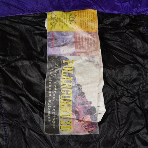 The North Face Polarguard 3D Sleeping Bag 82" x 28" Purple Mummy Made in USA - Picture 8 of 11