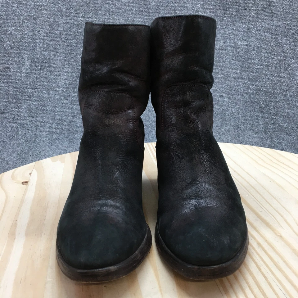 Donald J Pliner Botines Mujer 8.5 Marrón Dasha Puntera Almendra Pull On Cuero Foto 4 de 4