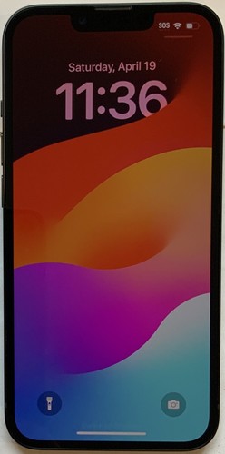 VERY NICE GSM UNLOCKED MIDNIGHT iPhone 13, 128GB A2482 ML933LL/A (100% BATTERY).