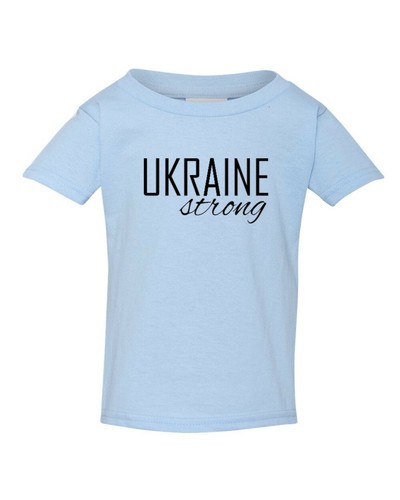Youth Toddler Ukraine Strong Tee Shirt No War Protest Pride Support Anti Putin - Picture 4 of 7
