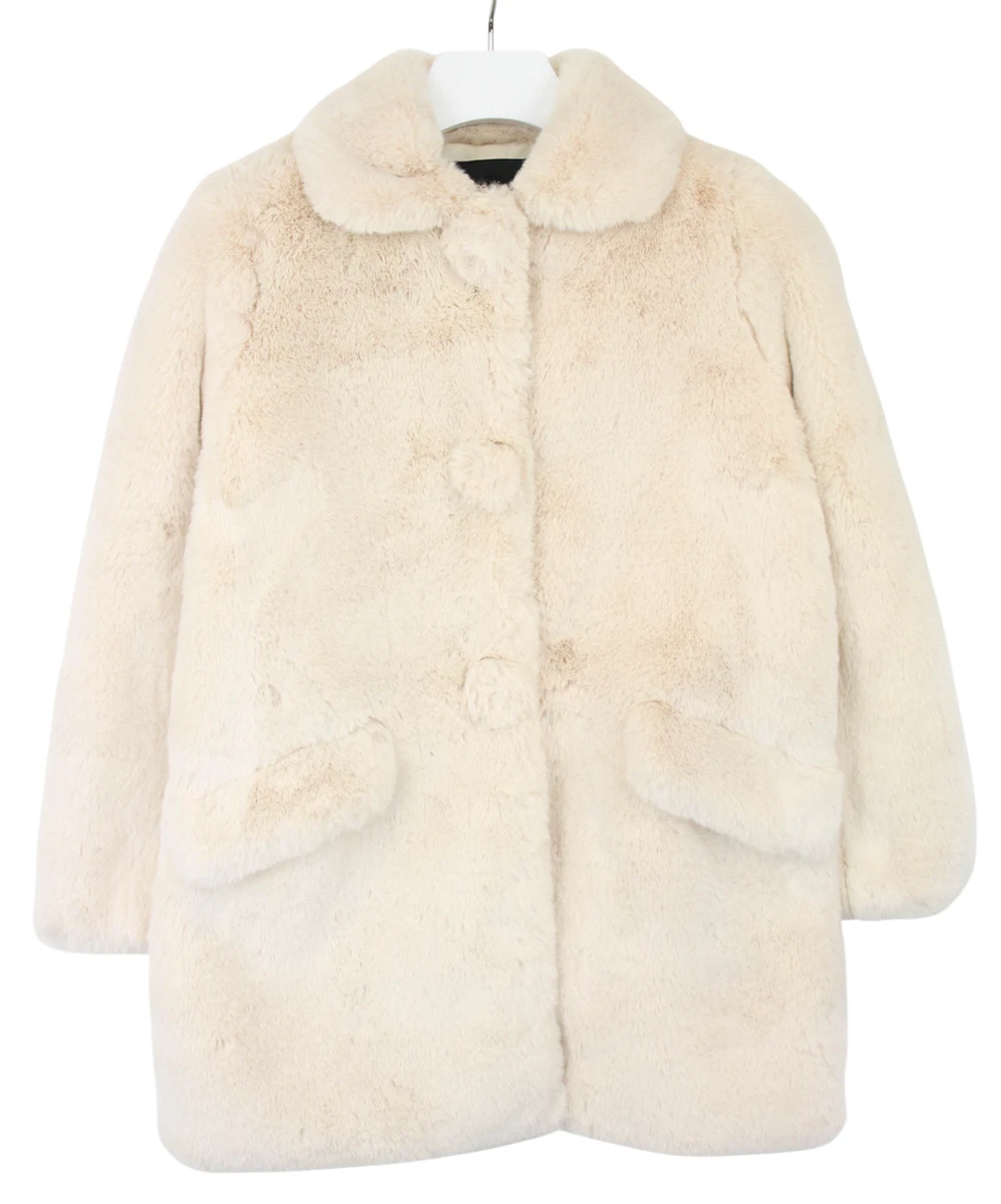 Gilet (veste Sans Manches) MAJE En Laine Alpaga Beige - Taille S - Occasion Très Bon état