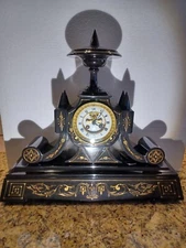Antique FRENCH Eastlake Beautiful Table Clock by S Marti et C - 1890: ON SALE!