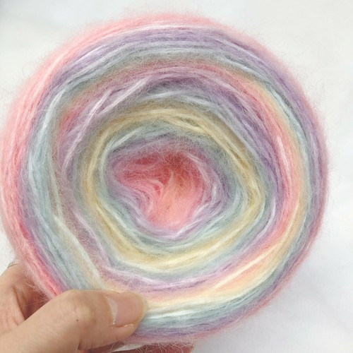 50g Rainbow Gradient Color Art Yarn Knitting Weaving Crochet Boucle DIY Supply - Picture 5 of 40