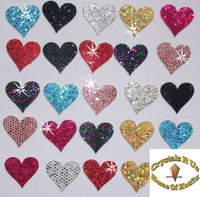 2 Packs = 48 Fabric Sequin 20mm Hearts Iron-on Fabric Transfer Mix Colors on sale 2 Packs = 48 Fabric Sequin 20mm Hearts Iron-on Fabric Transfer Mix Colors on sale