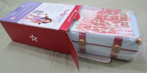 NUOVO! BAGAGLI DA VIAGGIO RAGAZZA AMERICANA + SET ACCESSORI DA VIAGGIO IN STILE - Foto 4 di 10