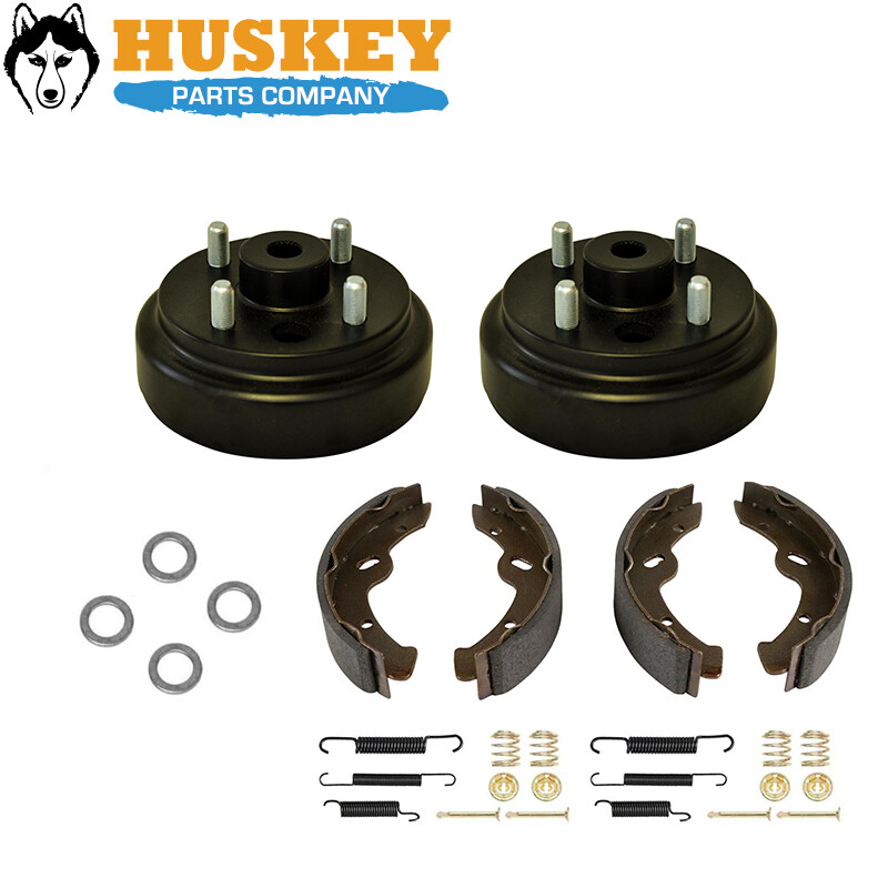 24 Spline Golf Cart Rear Brake hub Drum Brake Shoe Kit for E