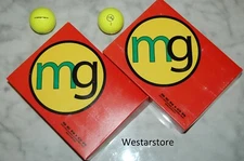 MG  SENIOR   2 DOZEN  Yellow  GOLF BALLS   FREE 2 Dozen TEES