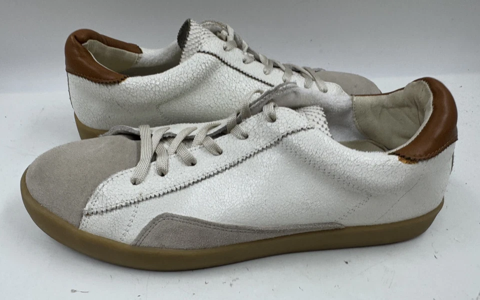 Sam Edelman Prima Women's Sneakers 9M White Gray Leather Low Top Lace Up Shoes - Image 2 of 4