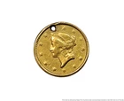 1853 P Philadelphia Liberty Head Gold $1 American Love Token Coin