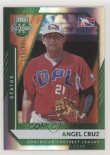 2021 Panini Elite Extra Edition Status Green 199/499 Angel Cruz #194 8x7