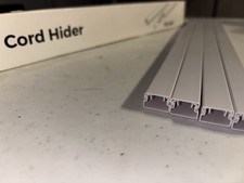 Delamu 63in Cord Hider, Cord Covers for 1 Wire, Paintable Cable Hider, WireCover