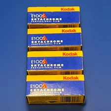 Kodak E100S Ektachrome 120 Professional Color Reversal Film - 4 Rolls - Exp 2000