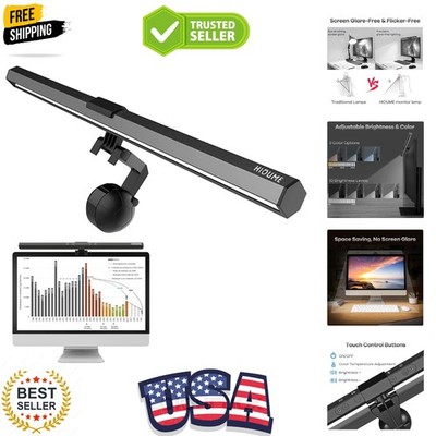 Monitor Light Bar, USB Powered LED Computer Light for Desk/Office/Home, 3 Adj...