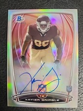 2014 Bowman Chrome Refractor Rookie Autograph Xavier Grimble #77