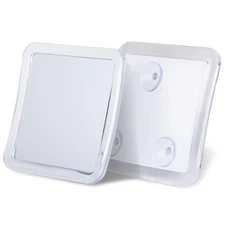 Small Travel Shower Mirror - Fogless Shower Shaving Mirror with Triple Suctio...