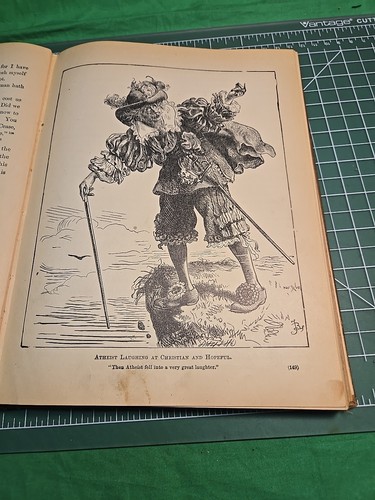 RARE 1897 BOOK "Bunyan's Pilgrim's Progress" Illustrated, Hardcover, Antique - Picture 8 of 18
