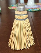 Vintage Cone Shaped Whisk/Straw Broom Hand Held Corn Husk Fits Rite