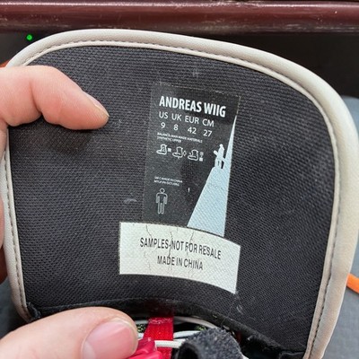 Vans Andreas Wiig Snowboard Boots Mens 9 Orange Gray Sample Laces Vans Andreas Wiig Snowboard Boots Mens 9 Orange Gray Sample  main image 3