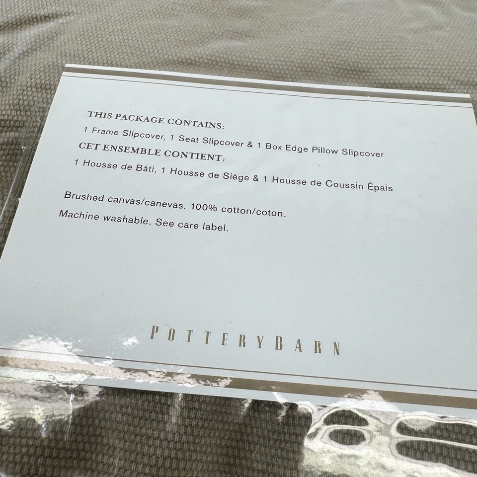 Poltrona PB Comfort Slipcover Housse esquerda seccional marrom médio nogueira - Imagem 4 de 4