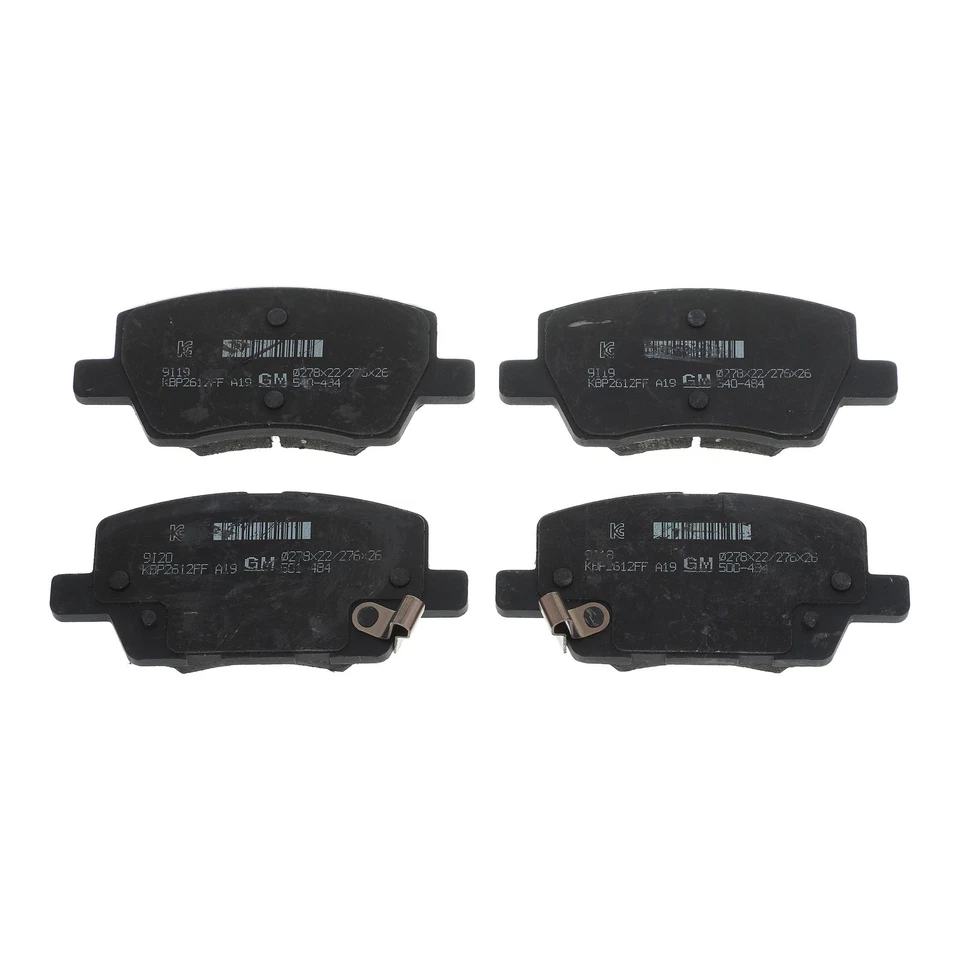 Juego de pastillas de freno de disco delanteras y clips originales GM 2018-2020 Chevrolet Sonic 42673335 Foto 2 de 4