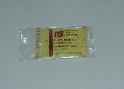 Vintage NOS PIHER Carbon Film High Stab Resistors 0,25W verschiedene Werte verfügbar