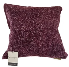 Koolaburra by UGG Winona Melange Sherpa Throw Pillow Burgundy White NWT