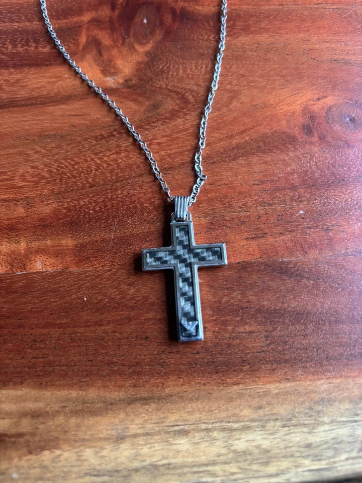 EMPORIO ARMANI HALSKETTE EGS1705 HERREN COLLIER KREUZ EDELSTAHL 55,5 CM - Bild 4 von 4