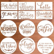 Welcome Stencils for Painting on Wood Funny Sarcastic Stencil 12" 12",