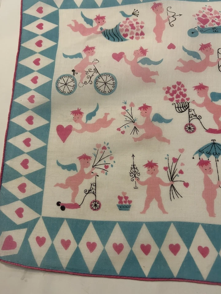 Cherubs With Hearts Hankie By Peg Thomas ( Tammis Keefe) - Image 3 of 4