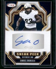 2026 SAGE #SPA-SO Samuel Okunlola Sneak Peek Autographs Black