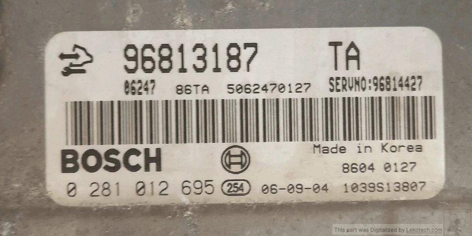 96814427 Centralina iniezione OPEL ANTARA (L07) 2.0 CDTI (110Kw) SUV - Immagine 2 di 2