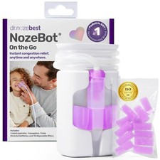 NozeBot On The Go Nasal Aspirator - Pediatric ENT Designed Electric Nose Suck...
