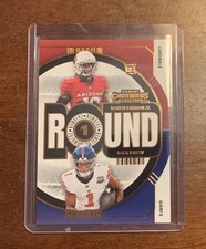 2024 Panini Contenders Round Numbers Malik Nabers Marvin Harrison Jr #2