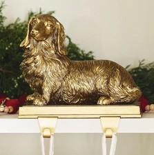 Anthropologie Animal Icon Dachshund Stocking Holder New In Box Holds 2 Stockings