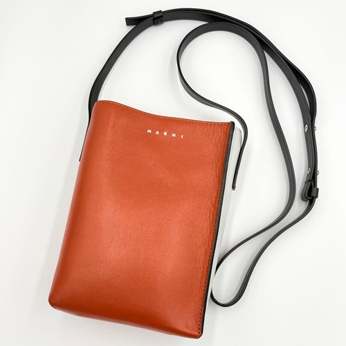 Marni Museo Soft Nano Leather Shoulder Bag Crossbody Used Authentic