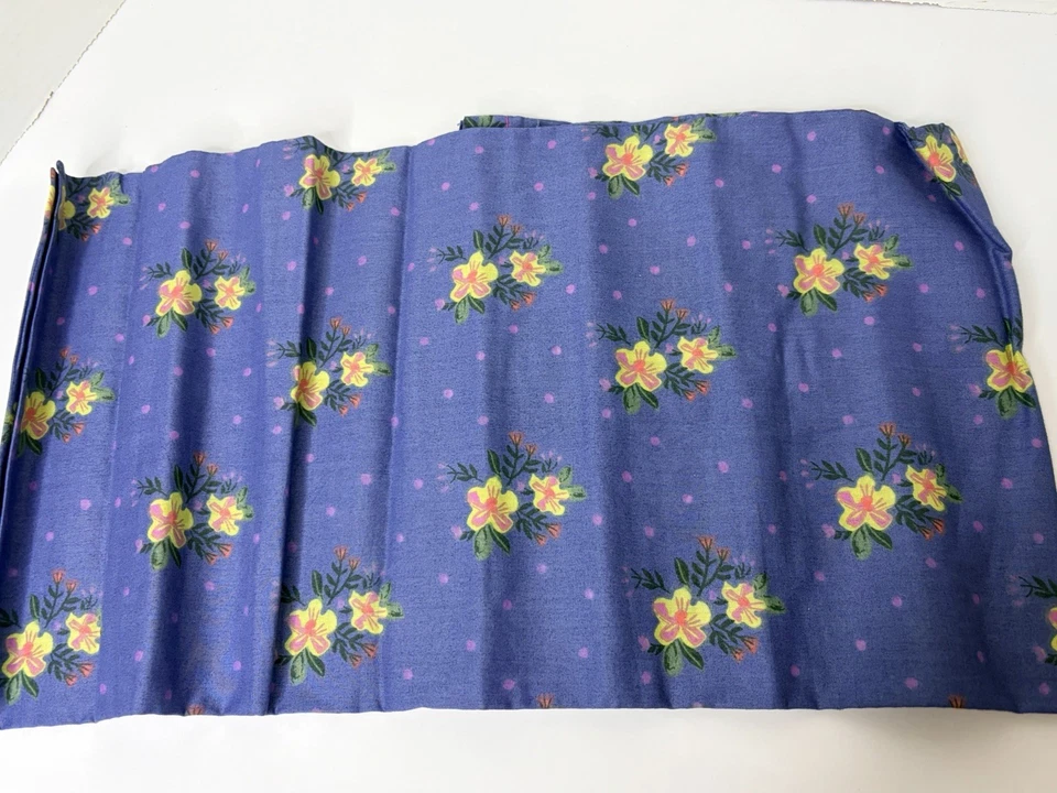 Natural Life Sooo Soft Cotton Pillowcase Blue Floral Polka Dot Standard Size New - Image 4 of 4