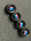 New! Nicely Made! Black Aluminum Valve Cap w/Seal "BMW M Style Design Set of 4
