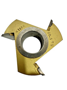 LRH K1166 3 Wing Shaper Head 1 1/4" Bore 1" Tall Cutting Dia. 3" 22.5 FU