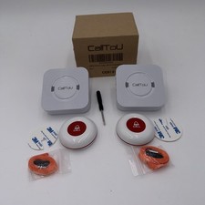 CallTou Wireless Caregiver Pager CC01 2-2 US 500 Foot Plug-In Receivers Caller