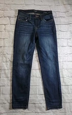 Judy Blue Relaxed Fit Jeans Sz 5/27(27x27) Blue Dark Wash Mid Rise Stretch Denim