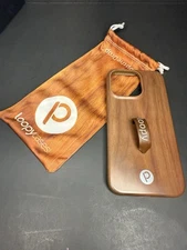 Loopy Wood Finish iPhone 13 Pro - Good Condition with Loop & Bag