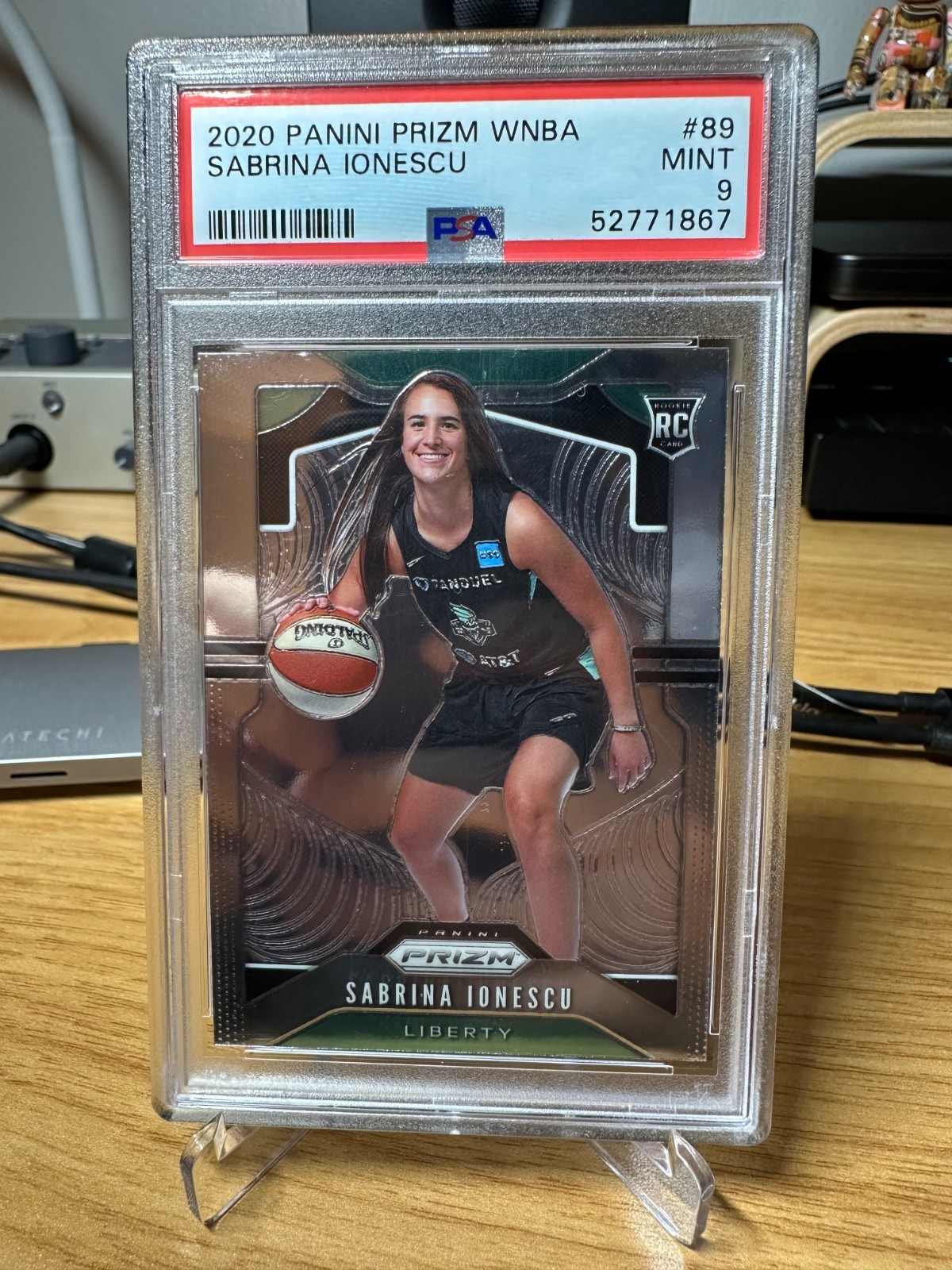 2020 Panini Prizm WNBA Sabrina Ionescu #89 (RC) PSA 9