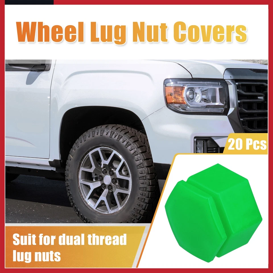 Cubierta de tuerca de rueda de 22 mm 20 piezas para Land Rover Range Rover Sport 06-13 verde Foto 2 de 4