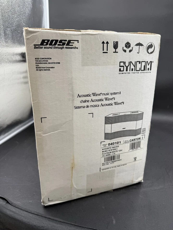 Bose Acoustic Wave Music System II Radio CD Player NEW SEALED PLATINUM WHITE - Image 2 of 4
