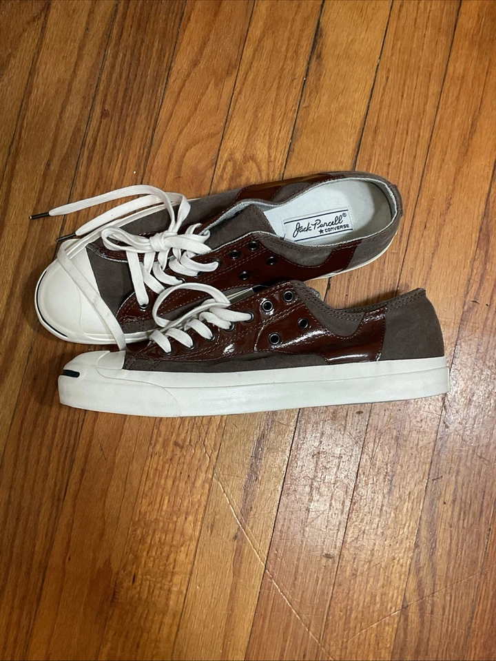 Zapatos Converse Jack Purcell Ox Para Hombres Raros De Colección Talla 10 MARRÓN CHAROL Foto 4 de 4