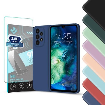 Handyhülle für Samsung Galaxy A33 5G Handy Case Cover Bumper Schutzhülle 9H Glas