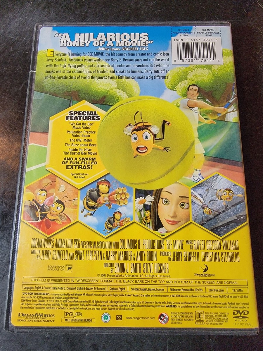 Bee Movie (DVD, 2008, Widescreen) | eBay