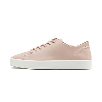 New Box ECCO Soft 8 Sneaker Lace Up Rose Dust Smooth Leather Size 41 /10-10.5