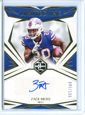 2021 Limited Bills Zach Moss Limited Ink Auto #LI-ZM 049/199